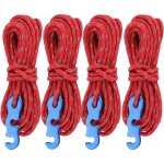 Fei yu - lot de 4 cordes rflchissantes avec tendeurs de corde, cordon de tente de 13 pieds / 4 mtres, ...