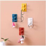 Lot de 4 crochets adh�sifs, rotatifs, avec 4 bras, pour porte de maison, armoire, cuisine, salle de bain, ...