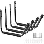 Lot de 4 crochets de rangement robustes pour kayak d'int�rieur - support mural utilitaire pour cano�, ...