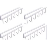 Lot de 4 crochets de rangement pour tasses sous �tag�re , porte - gobelet � suspendr avec 6 crochets, ...