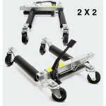 Lot de 4 déplace voiture, 2, 7t jacks ou crics hydrauliques pour déplacer facilement une auto Lot de 4 déplace voiture, 2, 7t jacks ou crics hydrauliques pour déplacer facilement une auto