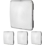 Vevor - lot de 4 eclairages led pour auvent, 150 w, 16 500 lm, lumiere du jour 5 000 k, plafonniers exterieurs ... Vevor - lot de 4 eclairages led pour auvent, 150 w, 16 500 lm, lumiere du jour 5 000 k, plafonniers exterieurs ...