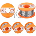 Lot de 4 fil de soudure, �tain a souder avec noyau de colophane, fil � souder avec flux bobine d'�tain, ...