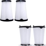 Lot de 4 filtres pour aspirateur ergorapido aeg cx7 cx7 - 2 filtre de remplacement, filtres hepa de remplaceme ...