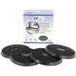 Lot de 4 filtres charbon type e233 fac519 eff57 235x20 mm (5403003 481281718534) hotte acec, aeg, ariston ...