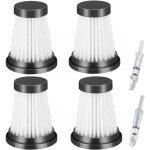 Lot de 4 filtres hepa de rechange pour aspirateur sans fil pour moosoo k12 k12 pro k13, accessoires de ...