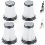 Lot de 4 filtres hepa de rechange pour aspirateur sans fil pour moosoo k12 k12 pro k13, pour genius invictus ...