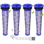 Lot de 4 filtres � poussi�re lavables compatibles aspirateurs sans sac mod�les dc58 � v8