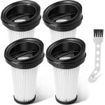 Lot de 4 filtres de remplacement pour rowenta aspirateur balais x - pert 3. 60 x - pert 160 rh72xxx zr005202 ...