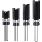 Lot de 4 fraises � copier bois � tige de 6 mm, dot�es de roulements � billes, outil de coupe professionnel ...