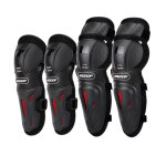 Lot de 4 genouillres et coudires rglables pour adultes, protection des coudes pour moto, cyclisme, ...