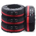 Lot de 4 housses de pneus 13 - 17' housse roue de secours imperm�able housses de protection de roue de ...