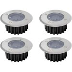 Lot de 4 lampadaires solaires led, �clairage ext�rieur, lampadaire