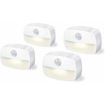 Lot de 4 lumires d'intrieur  dtecteur de mouvement  piles 3 a pour placard, escaliers, couloir, ...