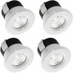 Lot de 4 mini spots led encastrables 3 w blanc chaud, mini spots led pour vitrine, station d'intérieur, ... Lot de 4 mini spots led encastrables 3 w blanc chaud, mini spots led pour vitrine, station d'intérieur, ...
