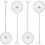 Lot de 4 passoires  fondue en acier inoxydable - 6, 5cm x 23, 5cm cumoires  fondue