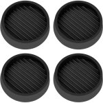 Lot de 4 patins ronds antid�rapants en caoutchouc pour meubles, protections de sol pour lits, canap�s, ...