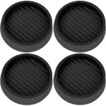 Lot de 4 patins ronds antid�rapants en caoutchouc pour meubles, protections de sol pour lits, canap�s, ...