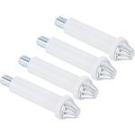 Lot de 4 pi�ces de quincaillerie pour porte pliante � deux volets ? kit de r�paration pour portes coulissantes ...