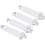 Lot de 4 pices de quincaillerie pour porte pliante  deux volets ? kit de rparation pour portes coulissantes ...