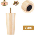 Lot de 4 pieds de canap� en bois massif, adapt�s aux meubles tv, tables basses, meubles � chaussures ...