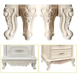 Lot de 4 pieds de meubles en bois - 10 cm - style europ�en - en bois massif sculpt� - d�coration pour ...