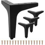 Lot de 4 pieds de meubles en métal de 13 cm, pieds de meubles en métal triangulaires modernes pour meubles, ... Lot de 4 pieds de meubles en métal de 13 cm, pieds de meubles en métal triangulaires modernes pour meubles, ...