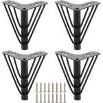 Lot de 4 pieds de meuble en métal 15 cm, pieds de plaque supérieure triangulaires, pieds de meubles de ... Lot de 4 pieds de meuble en métal 15 cm, pieds de plaque supérieure triangulaires, pieds de meubles de ...