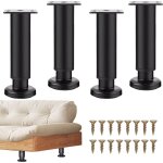 Lot de 4 pieds de meubles r�glables, 18 - 30 cm, pieds de meubles de salle de bain, pieds r�glables pour ...