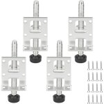 Lot de 4 pieds de meubles r�glables en hauteur - 7 cm - pour armoire, canap�, chaise, table, table basse, ...