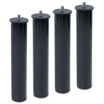 Lot de 4 pieds sommier fixe 25cm vis 50mm