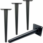 Lot de 4 pieds de table en métal de 30cm de longueur pour meubles modernes, commode, armoire, bureau, ... Lot de 4 pieds de table en métal de 30cm de longueur pour meubles modernes, commode, armoire, bureau, ...