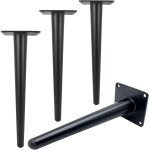 Lot de 4 pieds de table en m�tal de 30cm de longueur pour meubles modernes, commode, armoire, bureau, ...