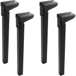 Lot de 4 pied de table rabattable 35 cm, pied pliant table � 90 degr�s, pieds de table basse pliants ...
