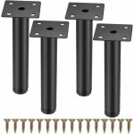 Lot de 4 pieds de tables rglables en mtal 15cm pieds de meubles remplacement avec vis pieds de support ...
