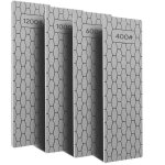 Lot de 4 plaques d'aff�tage diamant�es, pierre � aiguiser diamant�e avec en nid d'abeille, grain 400 ...
