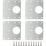Umnuou - lot de 4 plaques de réparation de charnière en acier inoxydable pour fixer la pièce de réparation ... Umnuou - lot de 4 plaques de réparation de charnière en acier inoxydable pour fixer la pièce de réparation ...