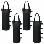 Lot de 4 poids de gazebo pour tonnelle et pavillon, sac de lestage sable pour jambes, tentes pare - soleil, ...