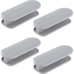 Lot de 4 poign�es adh�sives pour portes de balcon, meubles, portes vitr�es et fen�tres - gris
