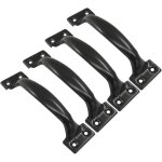 Lot de 4 poign�es de porte de grange vintage pour armoires de cuisine, entraxe des trous : 112 mm, fer ...