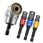 Lot de 4 rallonges de perceuse lectrique outils  main lectriques de qualit impact, jeu d'extension ...