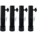 Lot de 4 rallonges de pieds de table pour tables pliantes pour pieds plis et droits, rehausseurs de ...
