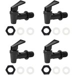Lot de 4 robinets de rechange universels en plastique pour distributeur d'eau chaude et froide, bi�re, ...