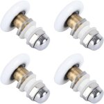 Lot de 4 roulettes excentriques pour porte verre, galets stables silencieux, remplacement facile salle ...