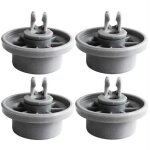 Lot de 4 roulettes de lave - vaiss pour panier inf�rieur, roues de lave - vaiss pour siemens, bosch 165314 ...
