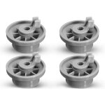 Lot de 4 roulettes de lave - vaisselle pour panier inf�rieur, roulettes panier lave - vaisselle?roues ...