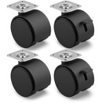 Serbia - lot de 4 roulettes de meuble 30 mm - roulettes de transport avec frein - roulettes pivotantes ...
