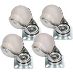 Lot de 4 roulettes pour meubles  40 mm - kotarbau