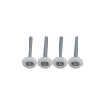 Kcvv - lot de 4 roulettes de porte de garage en nylon à roulement à billes scellé avec tige de 115 mm ... Kcvv - lot de 4 roulettes de porte de garage en nylon à roulement à billes scellé avec tige de 115 mm ...