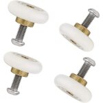 Lot de 4 roulettes de rechange pour porte de douche 19 mm de diam�tre (19mm - 4pcs)